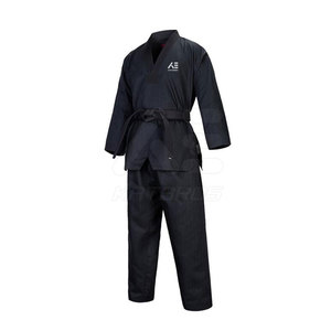 Kimono de Jiu-Jitsu Noir 100% Coton Durable Coupe Classique Unisexe Adulte Tenue d'Arts Martiaux - Product Image 2