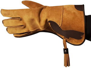 Nuevo diseño de guantes de cetrería para el manejo de aves Colores personalizados Largos Cuero artificial de alta calidad Deportes impermeables de doble capa - Product Image 6