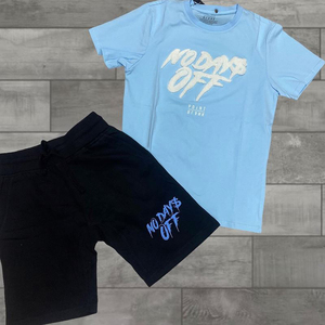 Nouveautés Ensemble short deux pièces vintage pour homme Veste coupe-vent 100% coton Survêtement en nylon à fermeture éclair imprimé brodé - Product Image 3