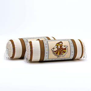 BLOCKS INDIA Ensemble de draps imprimés Deewan en coton 8 pièces Hall de salon (1 drap de lit 2 traversins 5 coussins Couleur 16) - Product Image 4