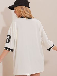 Camiseta personalizada Newyork Jersey Boxy de gran tamaño Unisex gráfico cuello en V Retro malla transpirable Casual sublimación impresión Y2K fútbol - Product Image 5