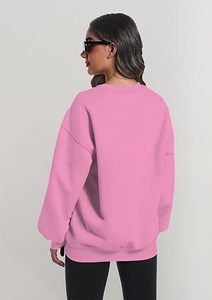Sudadera de cuello alto para mujer, elegante, de gran tamaño, informal, Simple, elegante, para uso diario - Product Image 4