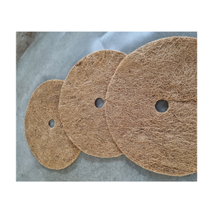Placa redonda de fibra de coco sostenible para plantas en maceta, cubierta de mantillo de anillo de árbol, alfombrilla de disco de cáscara de coco, disco de fibra de coco redondo/cuadrado/rollo - Product Image 3