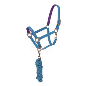 Cuerda de caballo premium con cabeza de cuerda, antideslizante, para entrenamiento, cuerda trenzada de algodón para uso en establos y exteriores. - Product Image 1