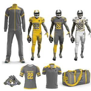 Paquet d'uniformes de football américain en spandex polyester personnalisé OEM - Product Image 4