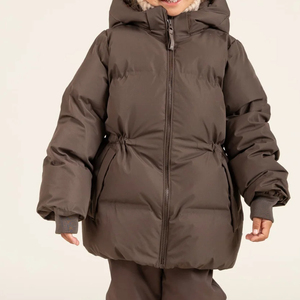 Blouson matelassé pour filles avec impression personnalisée de couleur et de logo de haute qualité, prix bas, OEM, tendance, blouson long chaud pour filles 2026 - Product Image 3