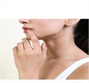 แหวนทองคำขาวชุบ 18k ประดับเพชร CVD แล็บโกรน 0.82 กะรัต รับรองโดย IGI น้ำหนัก 1.9 กรัม รุ่น SHLIOK Elegant Luxury Eternity สำหรับผู้หญิง สามารถสั่งทำขนาดได้ - Product Image 2