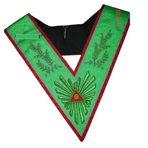 Collar masónico de material de la mejor calidad hecho a medida Regalia masónica con MOQ bajo y precios razonables Regalia masónica - Product Image 3