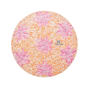 Fournisseur du Vietnam de chargeurs de cuisine de luxe faits à la main ensemble de café naturel rond plateau en nacre incrustation d'assiettes florales - Product Image 4