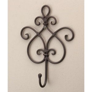 Vintage Wrought Iron Metal Wall <b>Hooks</b> Black Coated Eco-Friendly Adjustable for Home Living Room Bathroom Decorations Clothing - Product Image 5