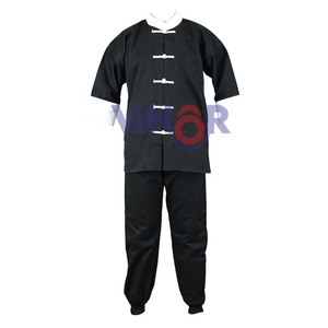 Tamaños personalizados Diseño de artes marciales Kung Fu Uniforme Tela suave Doble capa Reversible Jóvenes Adultos Hombres Kung Fu Uniforme Servicio OEM - Product Image 3