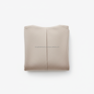 Manteau long en laine beige pour femme sur mesure, fabrication OEM et marque privée, vêtements d'hiver - Product Image 6