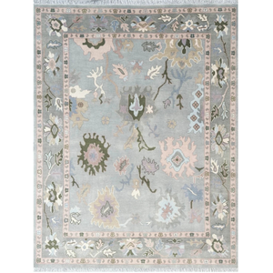 Tapis anciens en laine de luxe noués à la main 8x14 9x12 Multicolores Tapis de prière faits à la main pour la décoration de la maison CR10 - Product Image 1