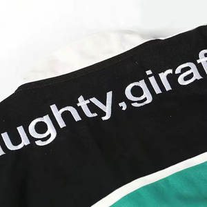 Logo imprimé nouveauté introduire sur le marché hommes veste universitaire manches longues lavage à l'acide Graffiti veste pour hommes veste de baseball - Product Image 5