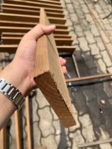 علاج كيميائي بألواح خشبية صلبة على طراز T & G تصميم صناعي E4E 18X90/42 أرضية