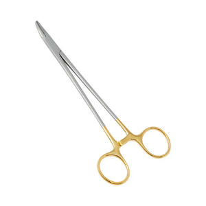 Portaagujas Heaney de Alta Calidad, Insertos de Carburo de Tungsteno, Curvo, 10.5cm, Instrumentos Quirúrgicos de Acero Inoxidable Médico - Product Image 6