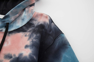 Altos fabricantes diseños personalizados invierno hombres Tie Dye sudaderas con capucha secado rápido transpirable básicos algodón mezclado deporte Tie Dye sudaderas con capucha - Product Image 5