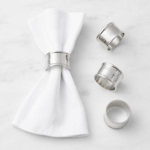 Stainless Steel Napkin Rings with Sleek Lines and a Polished Surface for Contemporary Dining <b>Table</b> Arrangements - Product Image 4