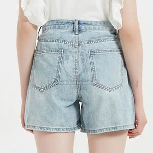 Service OEM, vente en gros, shorts en jean pour femmes sur mesure, nouvelle collection, shorts à marque privée pour femmes, shorts respirants pour femmes - Product Image 5