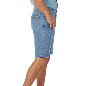 Shorts en jean pour homme, taille haute, respirants, en coton/élasthanne, avec logo personnalisé, détails boutonnés, écologiques, qualité supérieure, pour l'été - Product Image 6