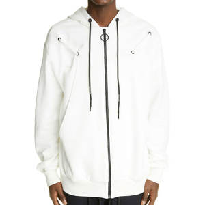 Mens Zip Up Hoodie Streetwear Full Zipper Cotton Fleece Heavy Fabric For Wholesale Export <b>Supply</b> And Brand Manufacturing - Product Image 1