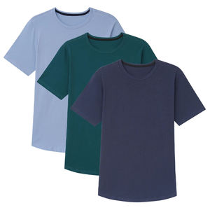 Camiseta de Cuello Redondo para Hombre, Camisetas de Manga Corta, Camiseta de Verano, Camiseta de Algodón Orgánico, Camiseta con Cuello Redondo - Product Image 3