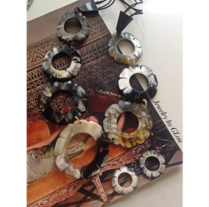 สร้อยคอโซ่ฮอร์นธรรมชาติเป็นมิตรกับสิ่งแวดล้อมเครื่องประดับทันสมัยทำมือรูปเขาควายแฟชัน - Product Image 1