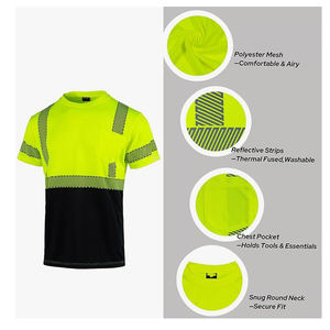 Người đàn ông của ANSI Class <span class=keywords><strong>2</strong></span> <span class=keywords><strong>Hi</strong></span> <span class=keywords><strong>VIS</strong></span> Áo Sơ Mi Ngắn Tay Áo phản quang an toàn quần áo cho công trình xây dựng <span class=keywords><strong>Hi</strong></span> khả năng <span class=keywords><strong>hi</strong></span>ển thị <span class=keywords><strong>Hi</strong></span> khả năng <span class=keywords><strong>hi</strong></span>ển thị - Product Image 6