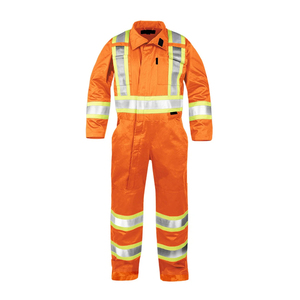 Vêtements de travail haute visibilité, sécurité, réfléchissants, respirants, en coton et polyester, meilleure qualité, nouvelle arrivée, combinaison de sécurité respirante - Product Image 1