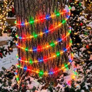 Incantevole Luce LED a Forma di Bastoncino di Zucchero da 10 Metri, Decorazione Natalizia Magica Bianco Caldo per Giardino, Halloween e San Valentino - Product Image 1