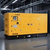 Générateur diesel silencieux monophasé et triphasé ALAD TECH 20kVA-80kVA avec démarrage automatique pour l'alimentation domestique, vente en gros