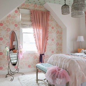 ม่านประตูผ้าคอตตอนสีทึบหนาแต่งระบายสีส้มพาสเทลสารหน่วงไฟ100% 70% 90% ห้องนอนโรงแรมบ้าน - Product Image 1