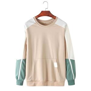 Wholesale Custom Oversize Crew Neck Winter <b>Fleece</b> <b>Sweatshirt</b> for Men Heavyweight Organic Cotton Solid Pattern OEM - Product Image 1