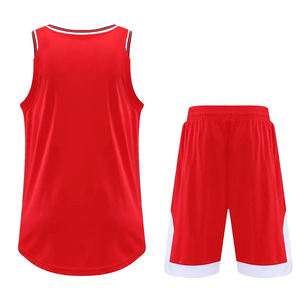Plain Basketball Uniform Polyester Fabric Rib Round Neck Design <b>Elastic</b> <b>Waistband</b> Custom Made Design From COSH Sportswear - Product Image 2