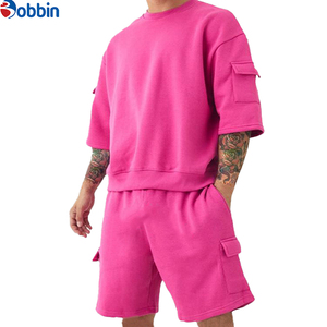 Collection d'été confortable : Ensemble T-shirt et short respirant surdimensionné unisexe, personnalisable, pour hommes grandes tailles, ensemble short de jogging - Product Image 3