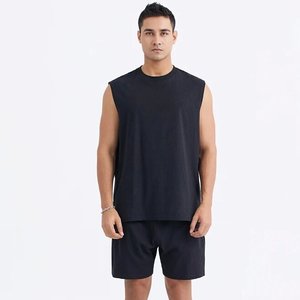 Camiseta personalizada de algodón sin mangas para gimnasio, deportiva, culturismo, camiseta sin mangas transpirable para hombre - Product Image 2