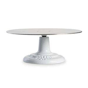 New design wedding decoration backdrop stand round cake table flower pedestal cake Round Metal Dessert Holder - Product Image 3