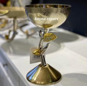 Elegance Design Stainless Steel Metal Polished Gold Arabic Letter Design <b>Bukhoor</b> <b>Burner</b> Set - Product Image 6