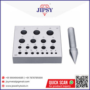 Outil de façonnage de bijoux, bloc de façonnage de bélière avec 17 °   Poinçon rond 5-20 mm pour sertissage de bijoux - Product Image 6