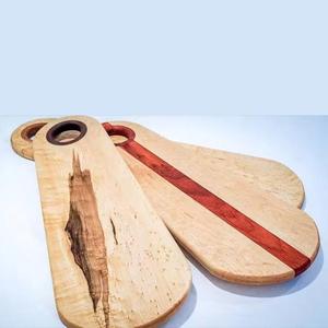 Bloques de cortar de madera Tabla de cortar lisa de madera maciza Tabla de quesos de carne y frutas Forma personalizada Tabla de vegetales/quesos - Product Image 5