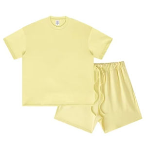 Conjunto corto de verano de alta calidad para hombres, Material personalizado de la mejor calidad, conjunto corto de algodón 100% para hombres, OEM - Product Image 2