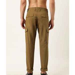 Men's Streetwear Cotton <b>Cargo</b> <b>Pants</b> <b>Oversized</b> Tactical Fit Utility Pocket Trousers - Product Image 4