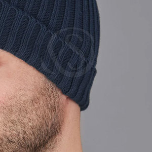 Fabricant OEM, bonnet en tricot unisexe, couleur unie, hiver, plus épais, vêtements de sport, course à pied, 100% laine, courant - Product Image 5