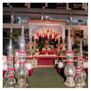 ของตกแต่งเวทีงานแต่งงานแบบจีนที่มีสไตล์สไตล์สไตล์แมนดาป/ ตกแต่งเวทีงานแต่งงานแบบแมนเด็ปและงานแต่งเสาเครื่องประดับดีไซน์ใหม่ - Product Image 2