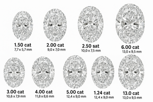 SHREERAJ SOLITAIRE IGI Alta calidad 1,00-2,50 CT Corte ovalado Diamantes sueltos cultivados en laboratorio Color E Brilliance Venta al por mayor de La India - Product Image 2