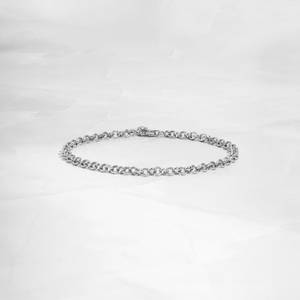 Pulsera de Cadena Delicada Minimalista Cristiana de Plata de Ley 925 Chapada en Oro de 14K con Cierre de Langosta, Joyería Apilable para el Día de San Valentín - Product Image 4