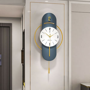 Popular moda 3D y Relojes de pared creativos lujo moderno Simple reloj colgante de pared para la decoración del restaurante del hogar - Product Image 1