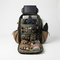 Sac à dos tactique à grande capacité avec charge solaire, port USB, fermeture éclair, en polyester, pour la randonnée, le camping, le trekking, les voyages en plein air