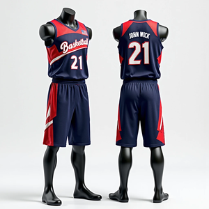 Uniformes de baloncesto sublimados personalizados completos, conjuntos de ropa deportiva para hombres, secado rápido, transpirable, alta calidad, 100% poliéster, baloncesto - Product Image 5