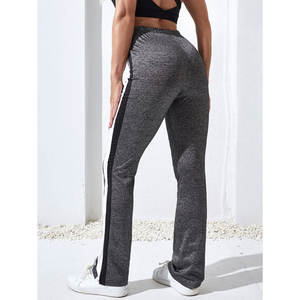 Pantalones de chándal para correr de lana de algodón ajustados y elegantes para mujer, pantalones de invierno de alta calidad, cierre de cordón frontal plano, transpirables - Product Image 2